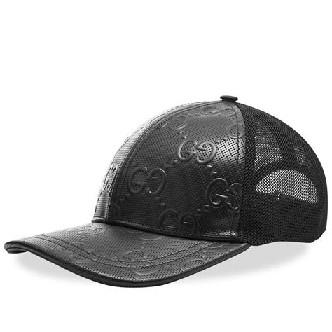 gucci leather baseball cap|original gucci hat.